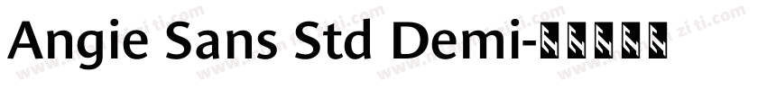 Angie Sans Std Demi字体转换
